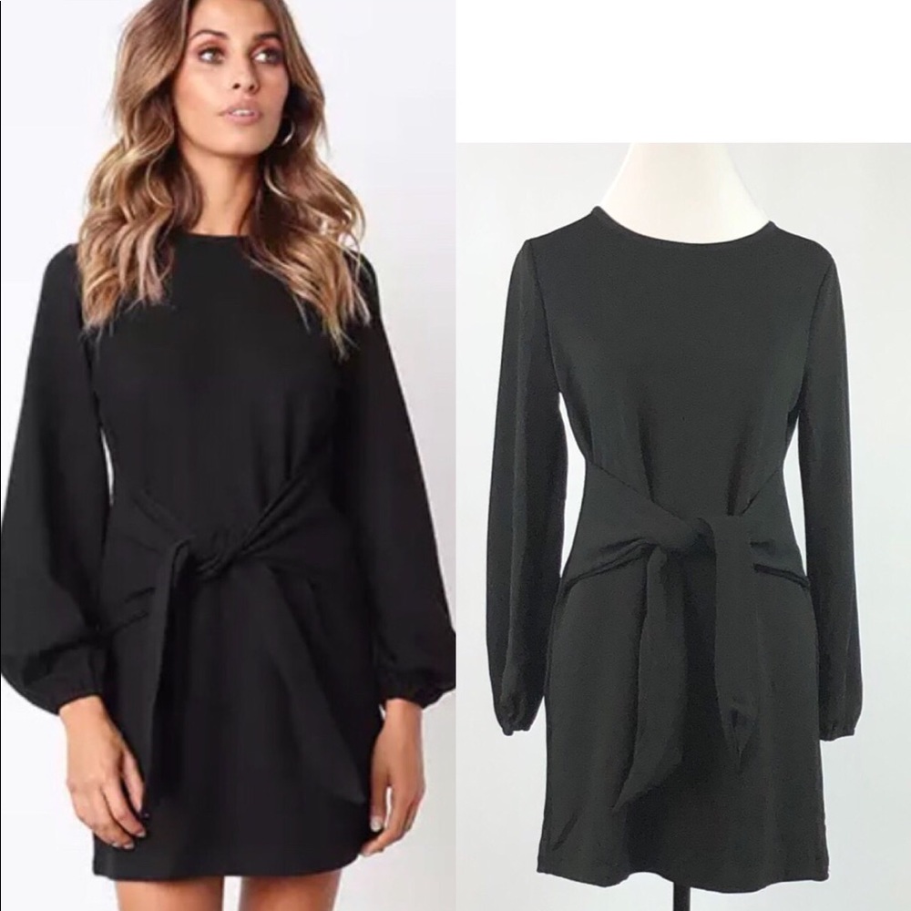 Long Sleeve Black Dress